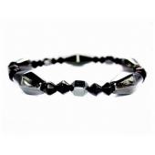 18cm Stone Beaded Hematite Stretch Bracelet